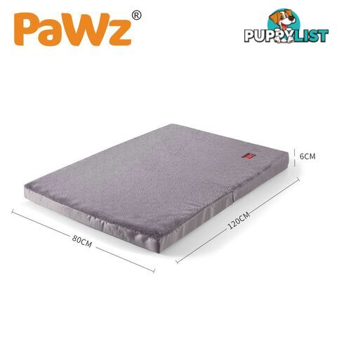 Pet Bed Foldable Dog Puppy Beds Cushion Pad Pads Soft Plush Black PaWz - WB-JC1045-XL-BK