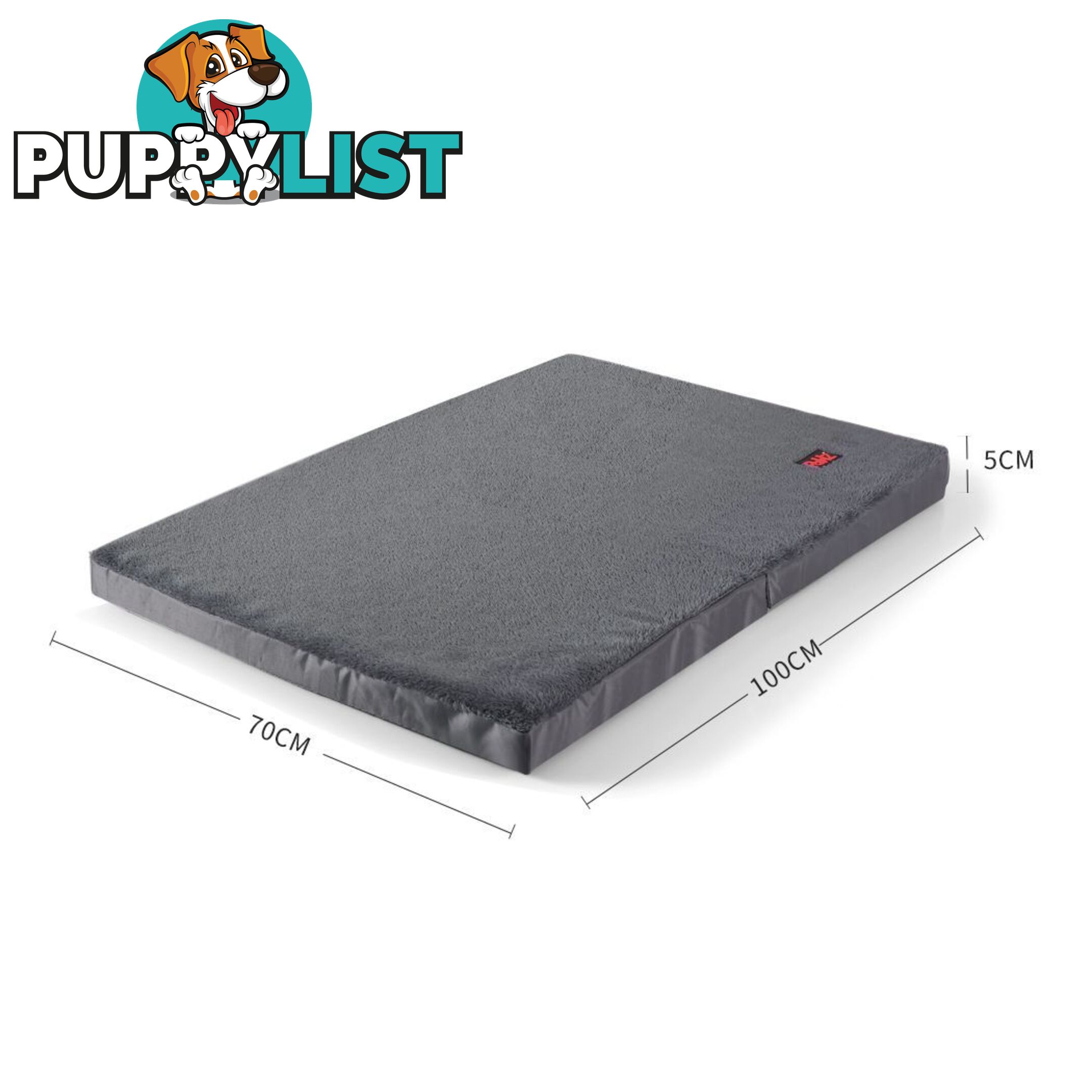 Pet Bed Foldable Dog Puppy Beds Cushion Pad Pads Soft Plush Black PaWz - WB-JC1045-XL-BK
