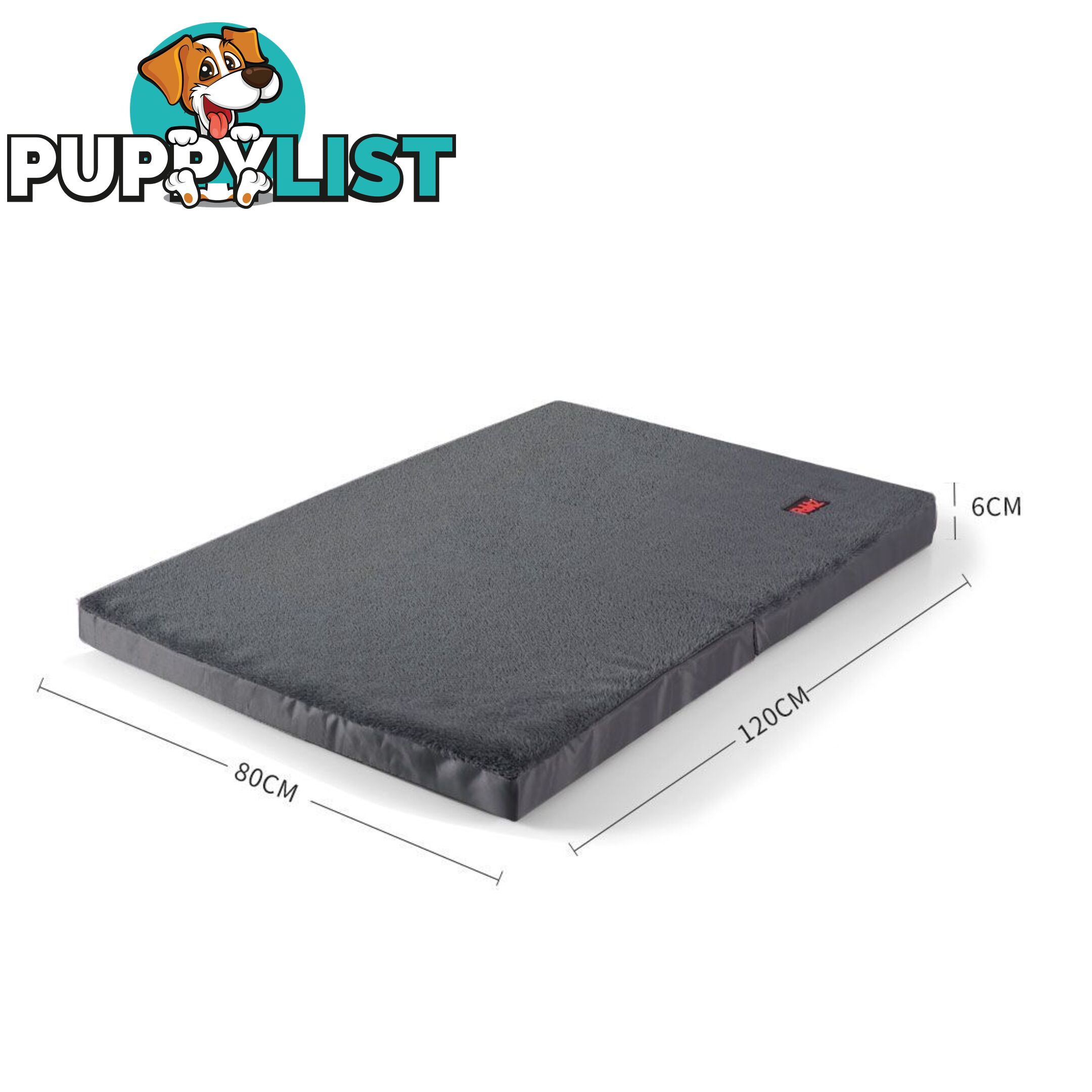 Pet Bed Foldable Dog Puppy Beds Cushion Pad Pads Soft Plush Black PaWz - WB-JC1045-XL-BK