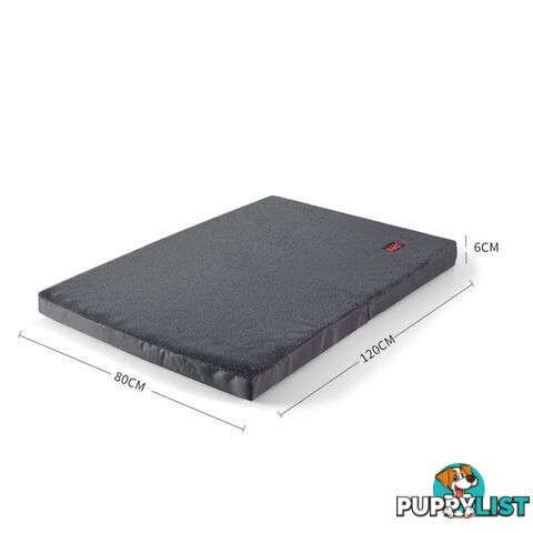Pet Bed Foldable Dog Puppy Beds Cushion Pad Pads Soft Plush Black PaWz - WB-JC1045-XL-BK