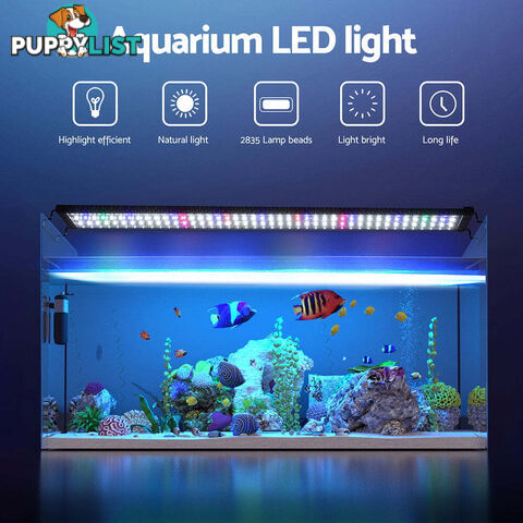 i.Pet Aquarium Light Full Spectrum 90CM Aqua Plant Fish Tank Lamp - AQUAR-LT-90-BK