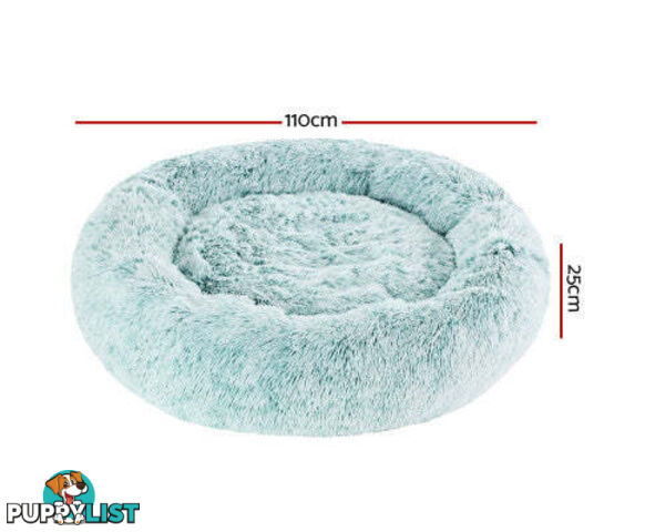 Pet Bed Dog Cat Calming Bed Sleeping Comfy Washable - PET-BED-D110-WHBR