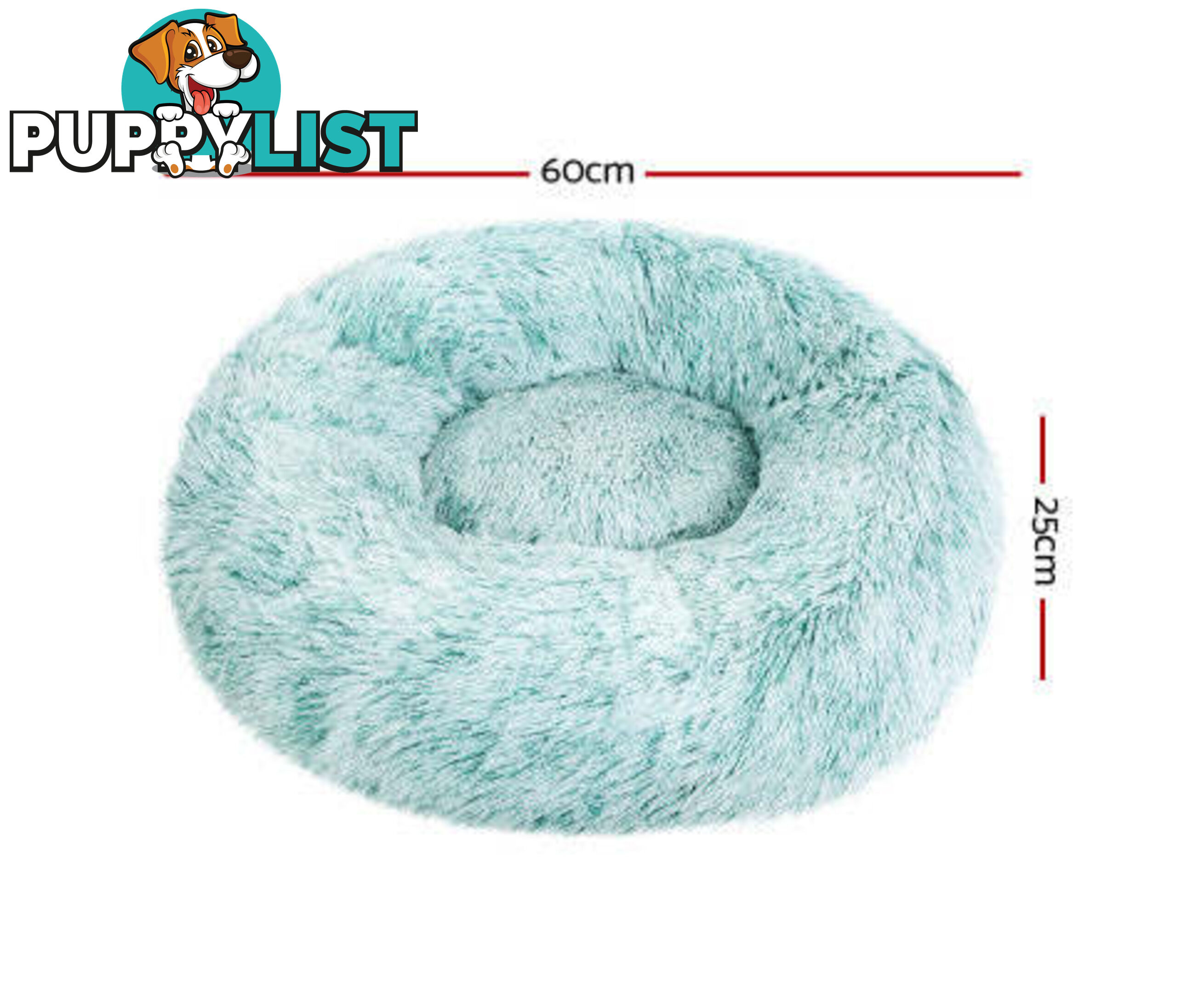 Pet Bed Dog Cat Calming Bed Sleeping Comfy Washable - PET-BED-D110-WHBR