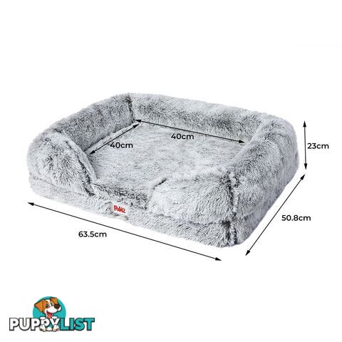 PaWz Pet Bed Orthopedic Sofa Dog Beds Bedding Soft Warm Mat Mattress Cushion - WB-PT1048-L-GY