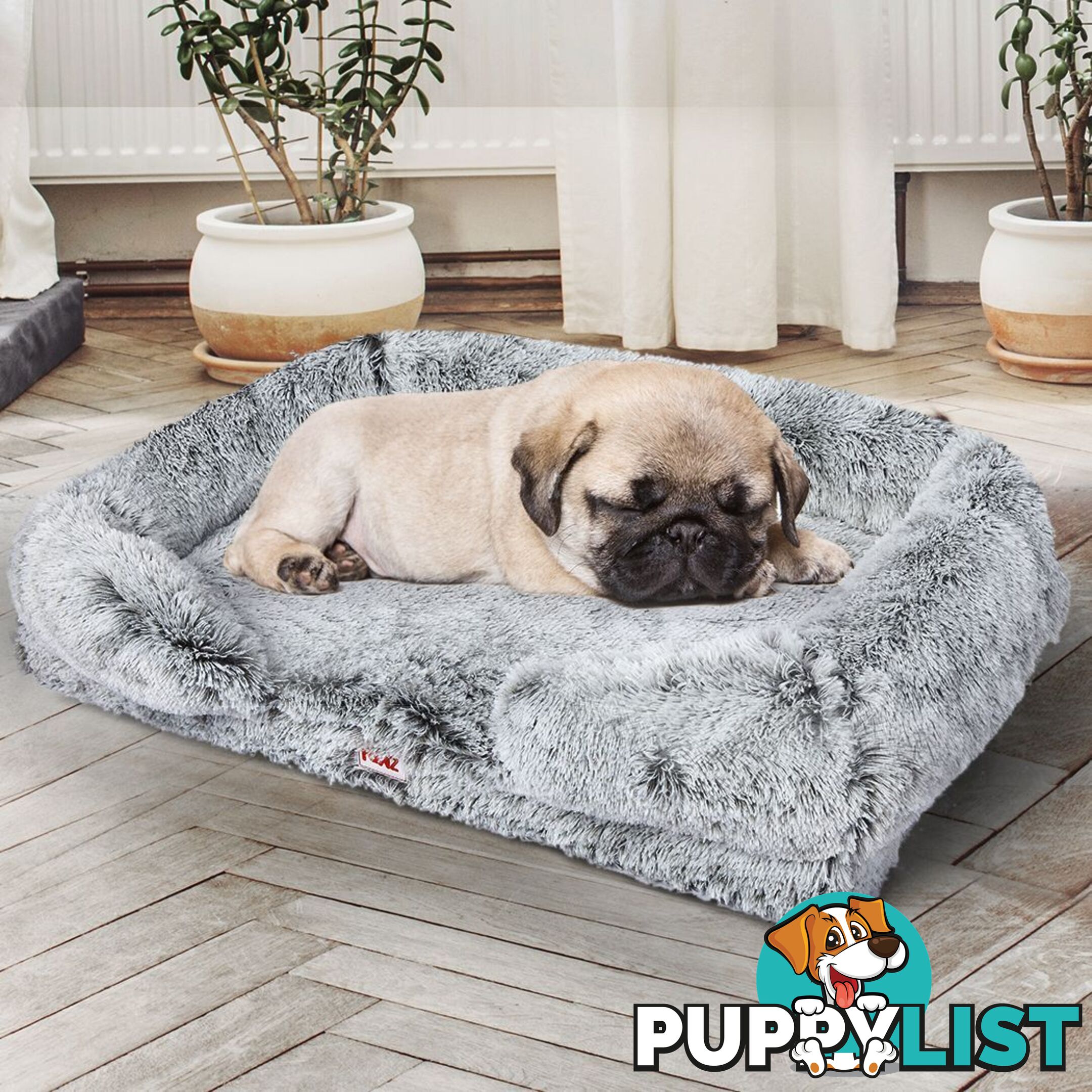 PaWz Pet Bed Orthopedic Sofa Dog Beds Bedding Soft Warm Mat Mattress Cushion - WB-PT1048-L-GY