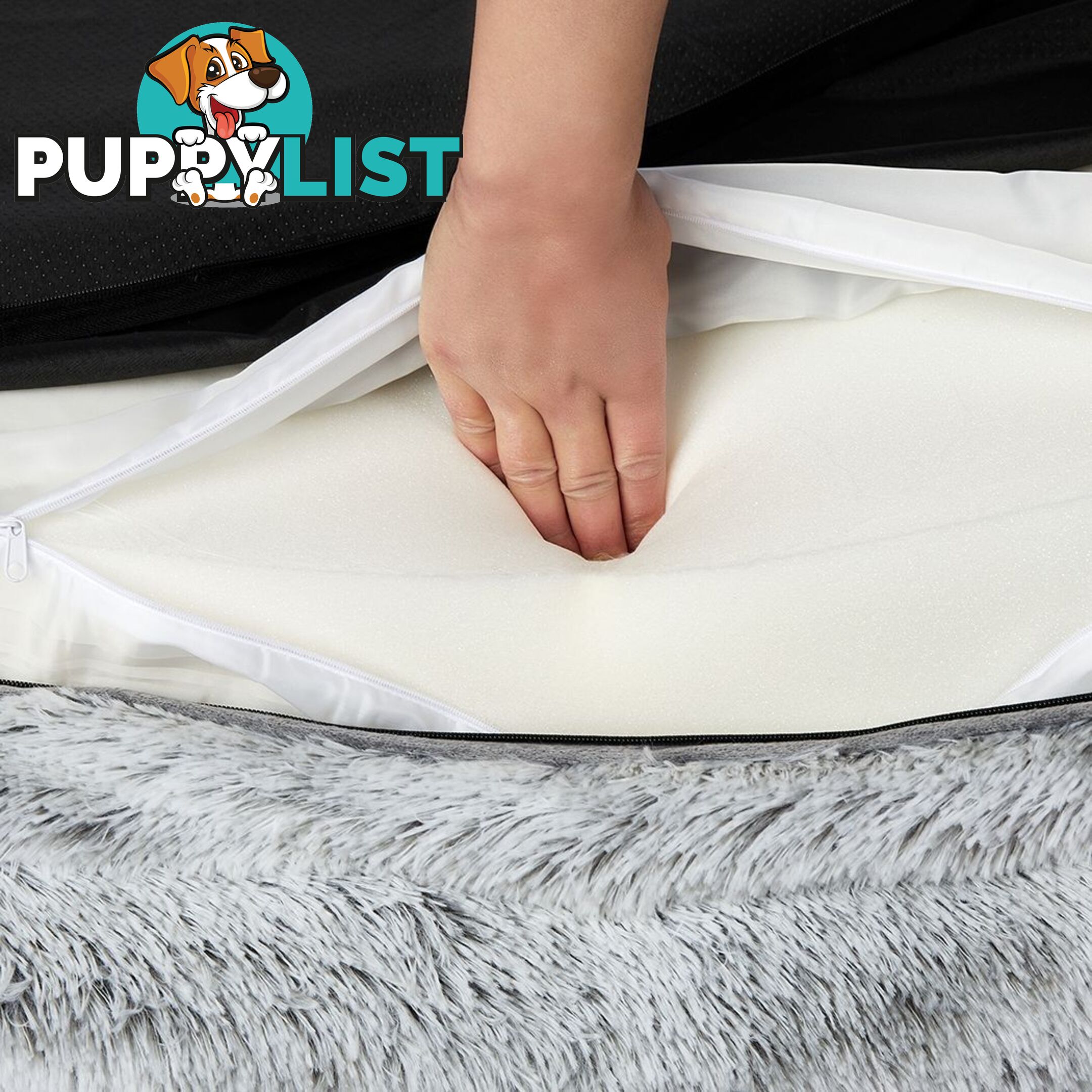 PaWz Pet Bed Orthopedic Sofa Dog Beds Bedding Soft Warm Mat Mattress Cushion - WB-PT1048-L-GY