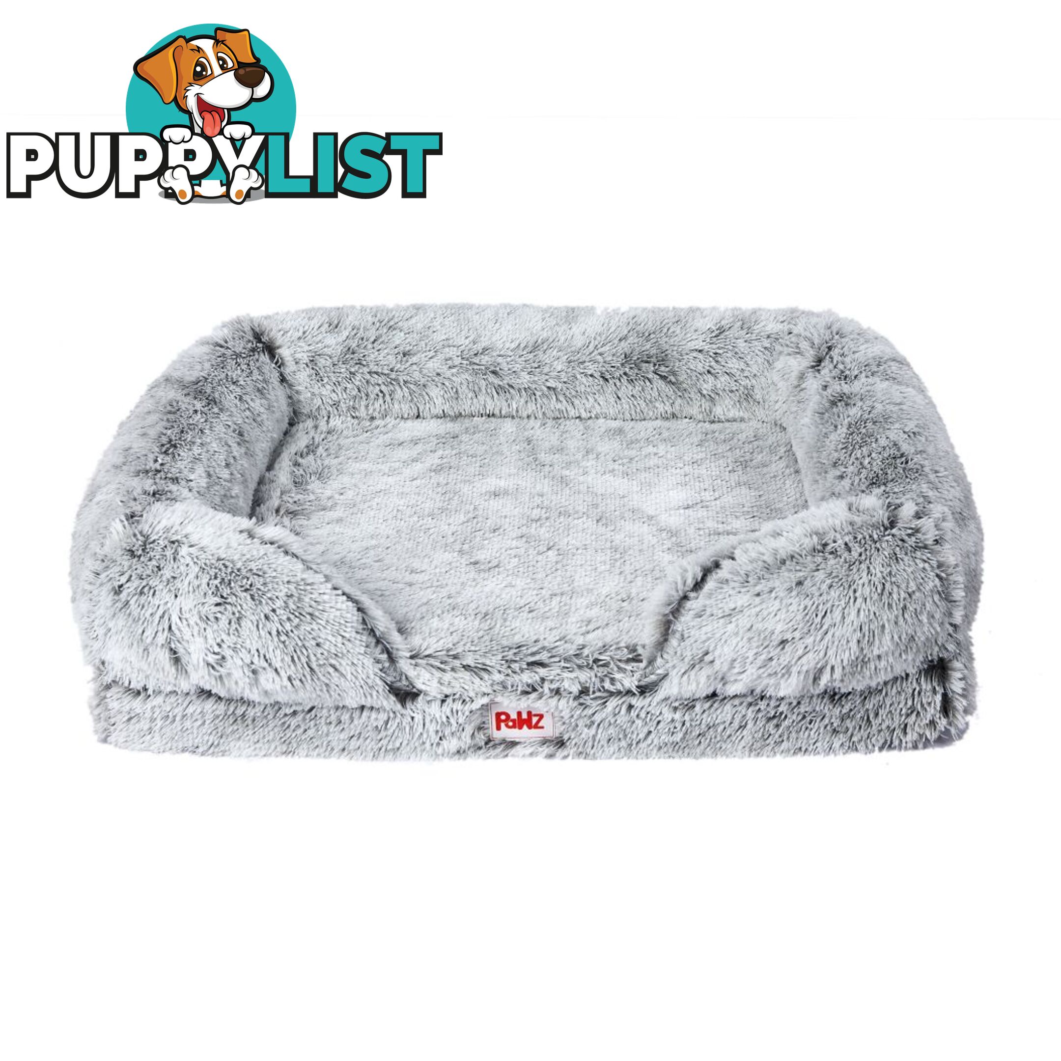 PaWz Pet Bed Orthopedic Sofa Dog Beds Bedding Soft Warm Mat Mattress Cushion - WB-PT1048-L-GY