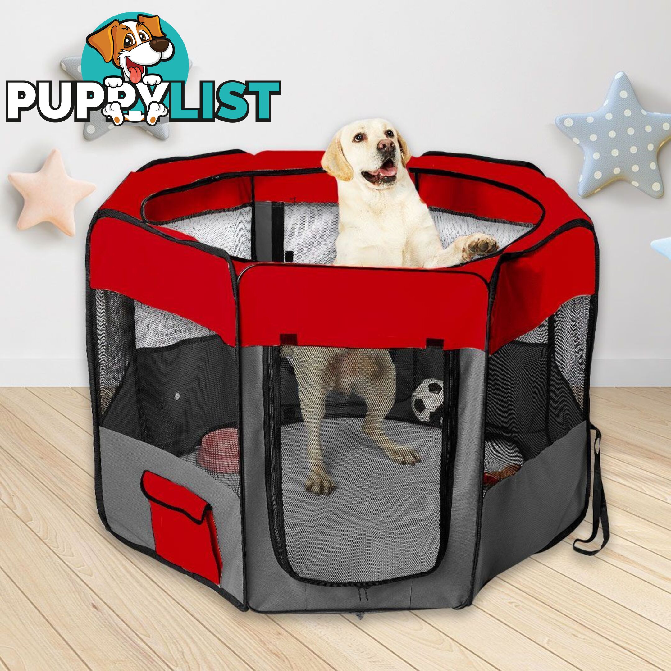 Large Foldable Plastic Cat Litter Box - Easy Cleaning - V488-PCFCB-BU