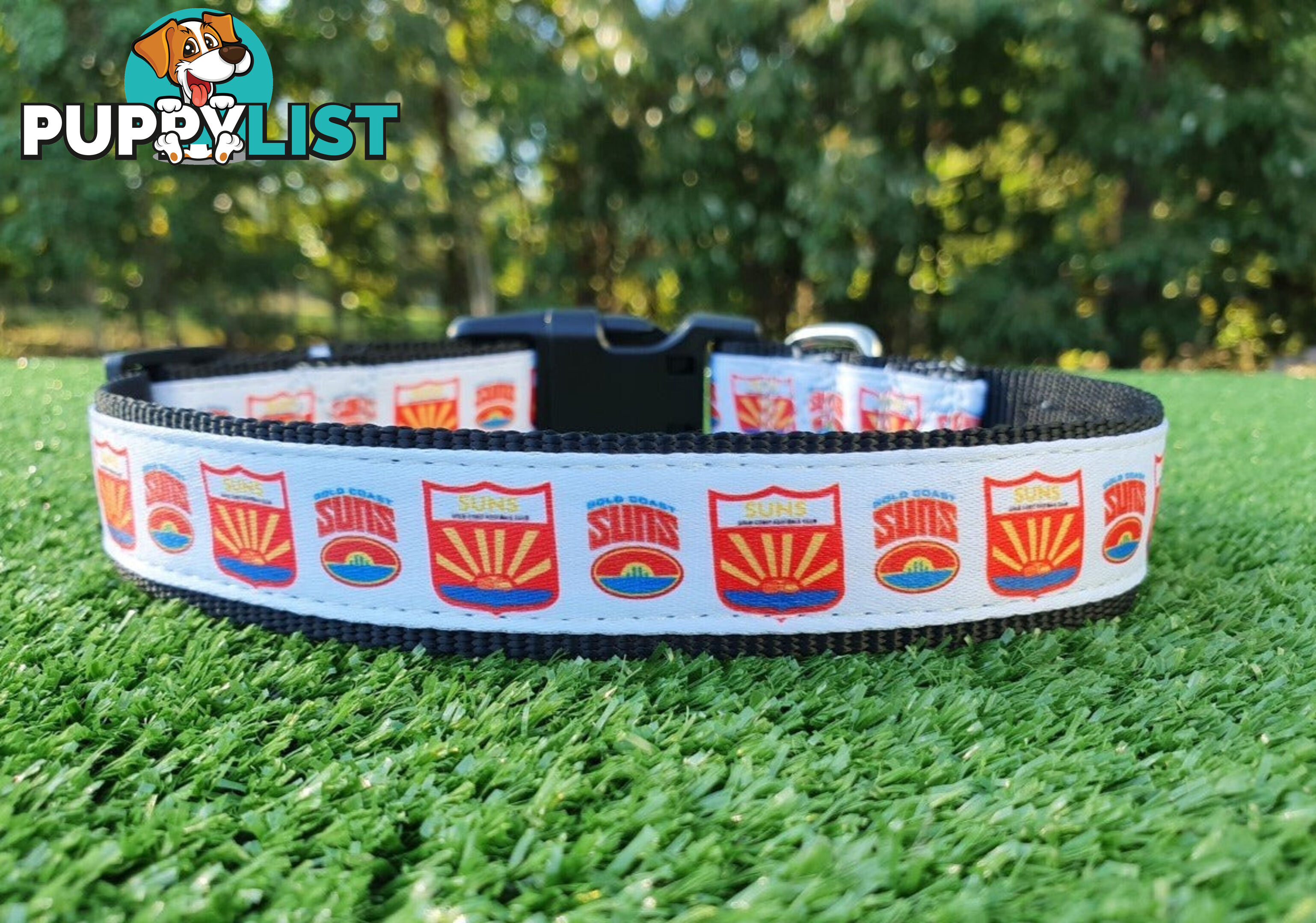 AFL Dog Collars, Footy - Aussie Rules - Moondidley Pets - MDPCOLAFLSSKS
