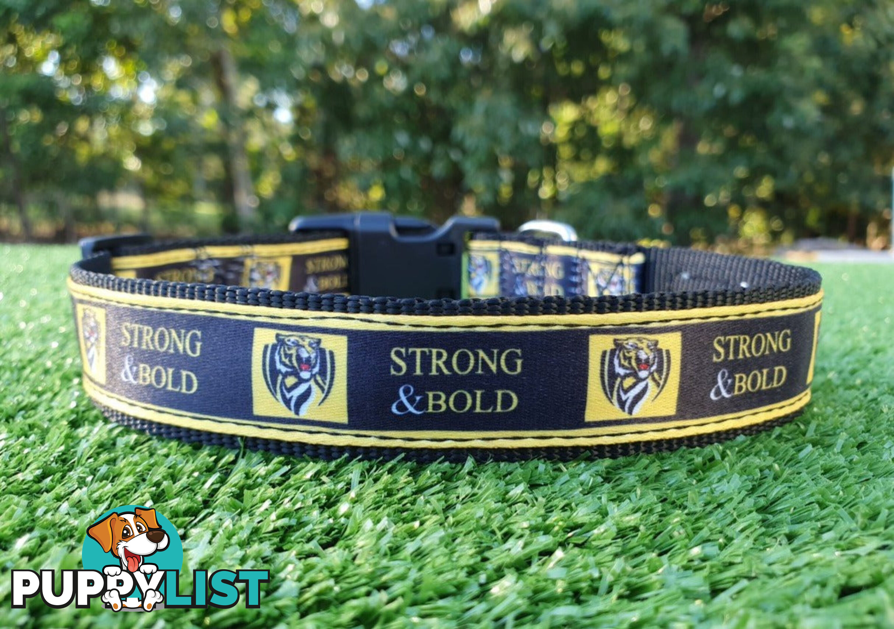 AFL Dog Collars, Footy - Aussie Rules - Moondidley Pets - MDPCOLAFLSSKS
