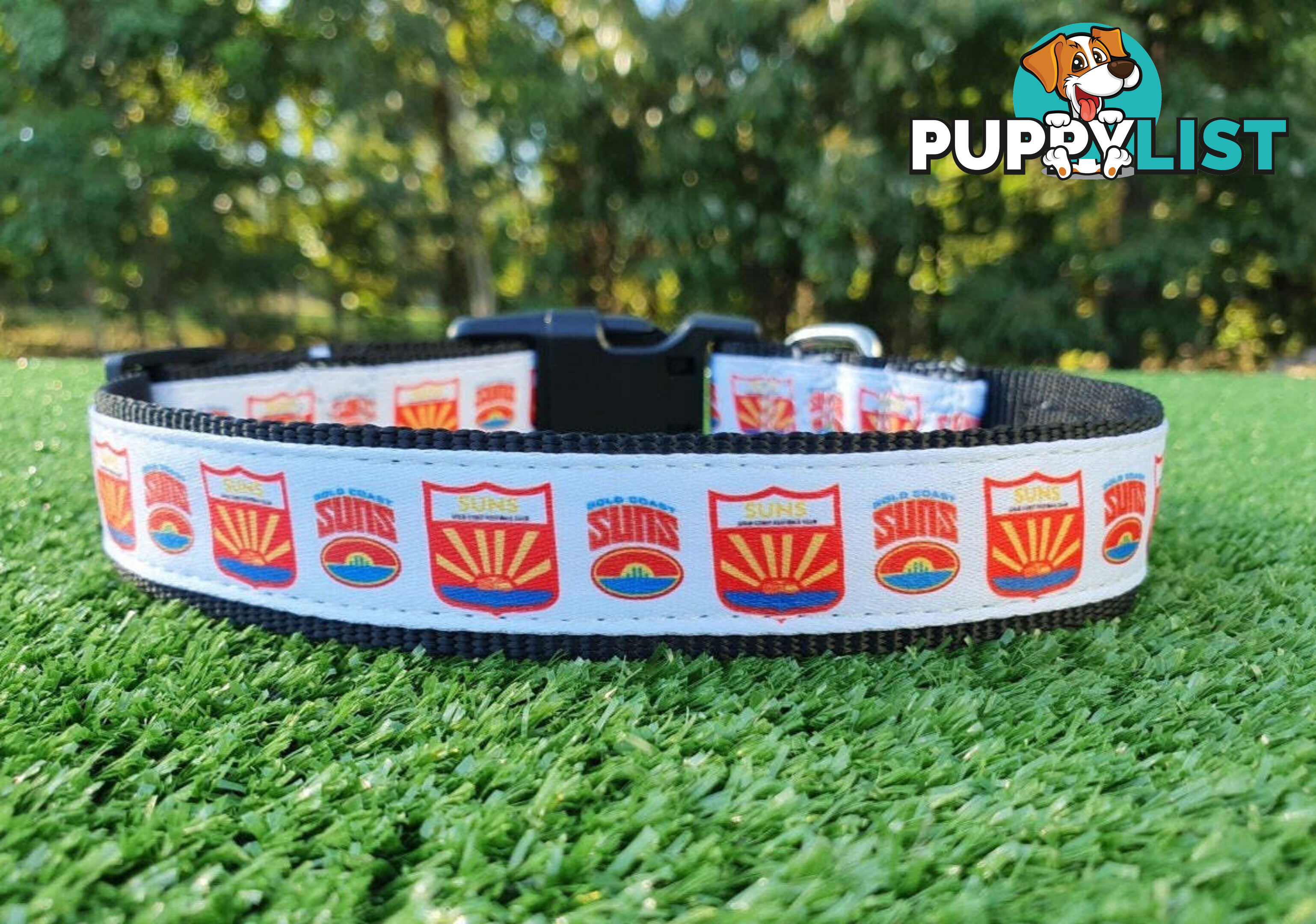 AFL Dog Collars, Footy - Aussie Rules - Moondidley Pets - MDPCOLAFLSSKS
