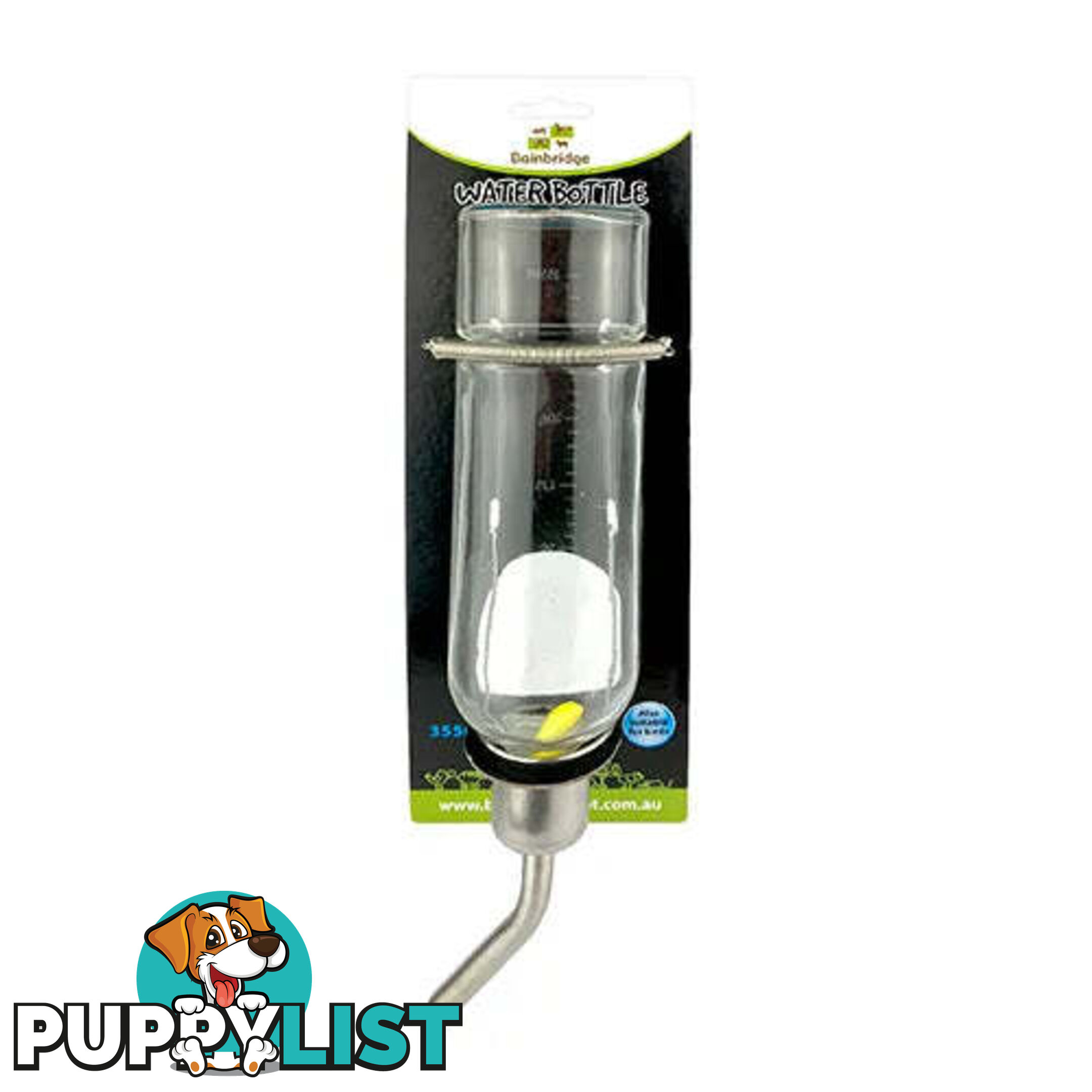 GLASS WATER BOTTLE RABBITS - BAINBRIDGE - BB-A8111
