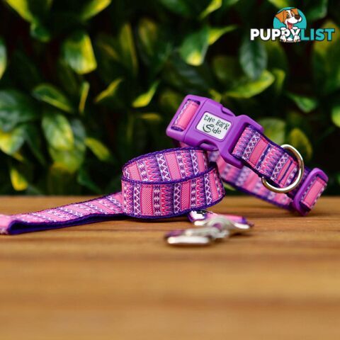 Aztec Dog Lead / Pink / Purple / Dog Leash - Hand Made by The Bark Side - TBSLDAZT201.2