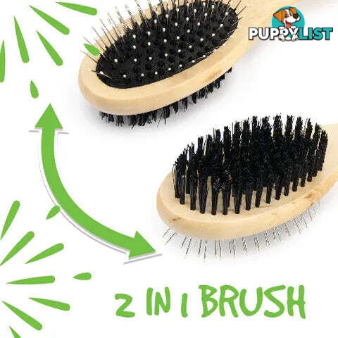 PET DOUBLE OVAL BRUSH - BAINBRIDGE - BB-A7233