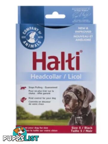 Halti Headcollar Black - Company of Animals. - WPS-DAH2010