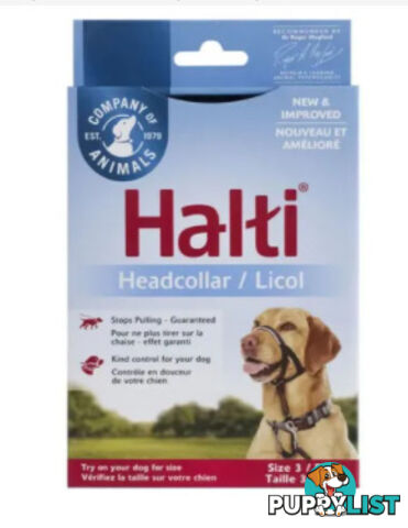 Halti Headcollar Black - Company of Animals. - WPS-DAH2010