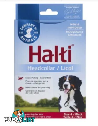 Halti Headcollar Black - Company of Animals. - WPS-DAH2010