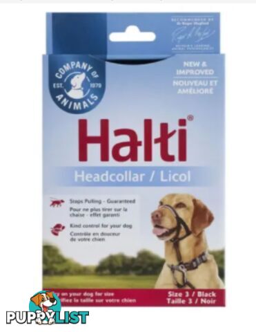 Halti Headcollar Black - Company of Animals. - WPS-DAH2010