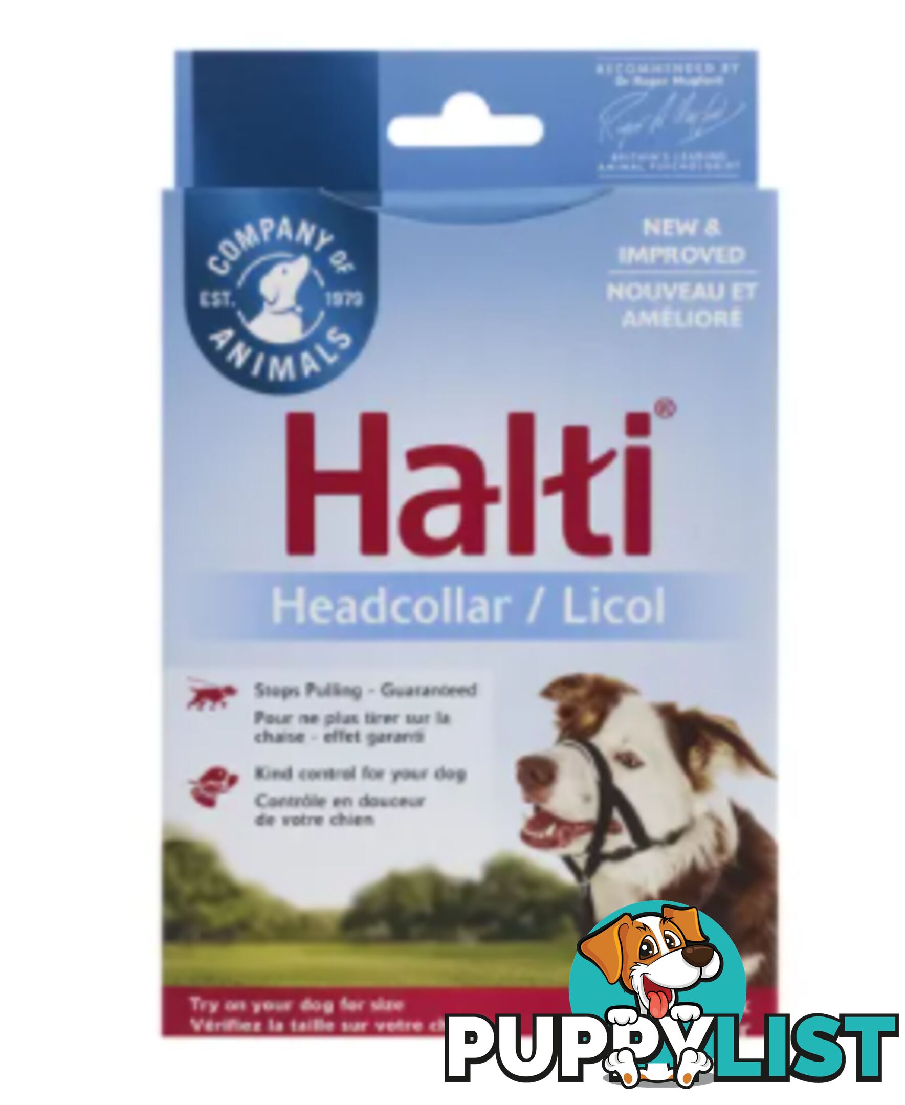 Halti Headcollar Black - Company of Animals. - WPS-DAH2010