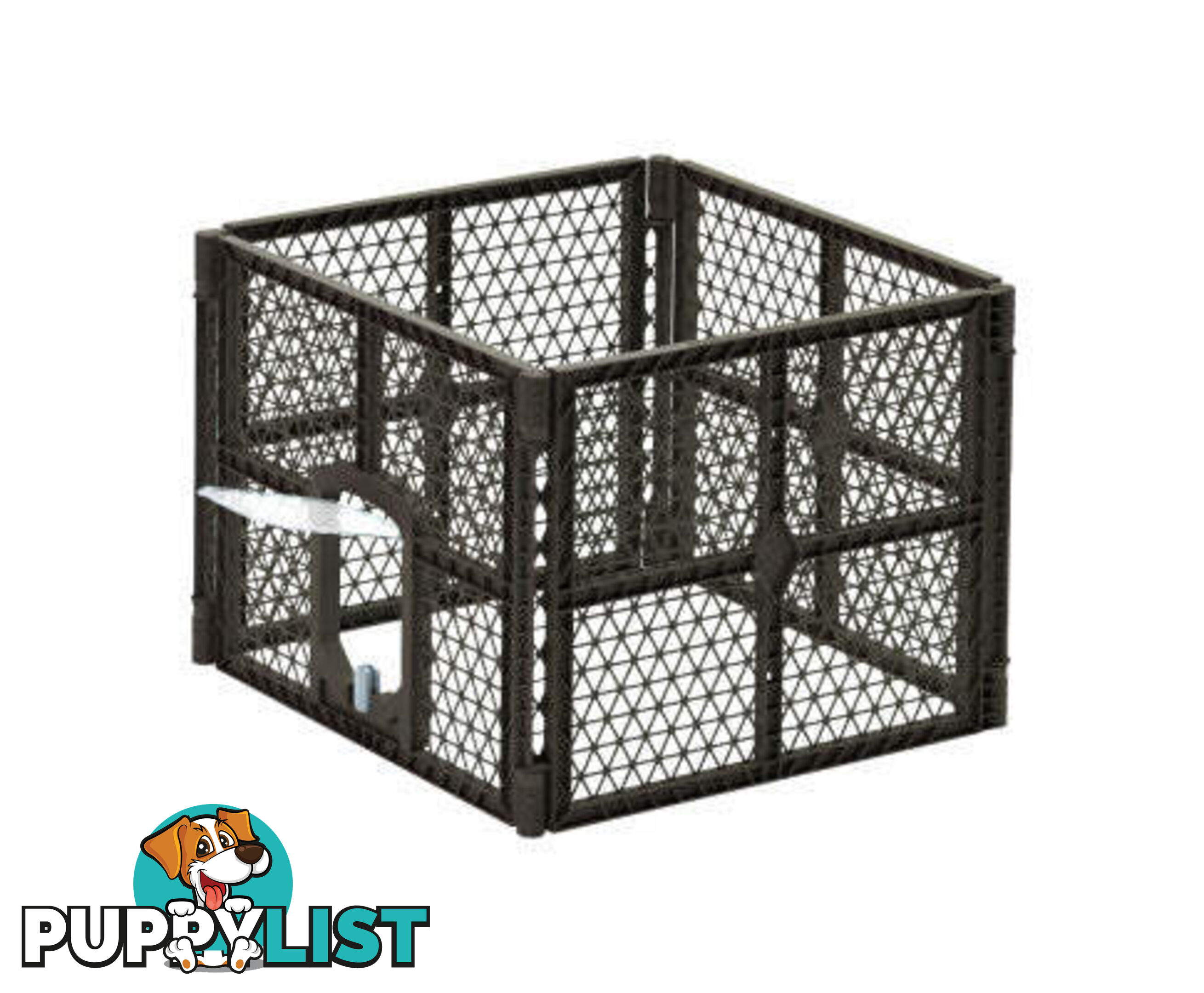 i.Pet Pet Dog Playpen Enclosure Panel Fence Puppy Cage Plastic Play Pen Foldable - PET-DOGPLAYPEN-PL-8-BR