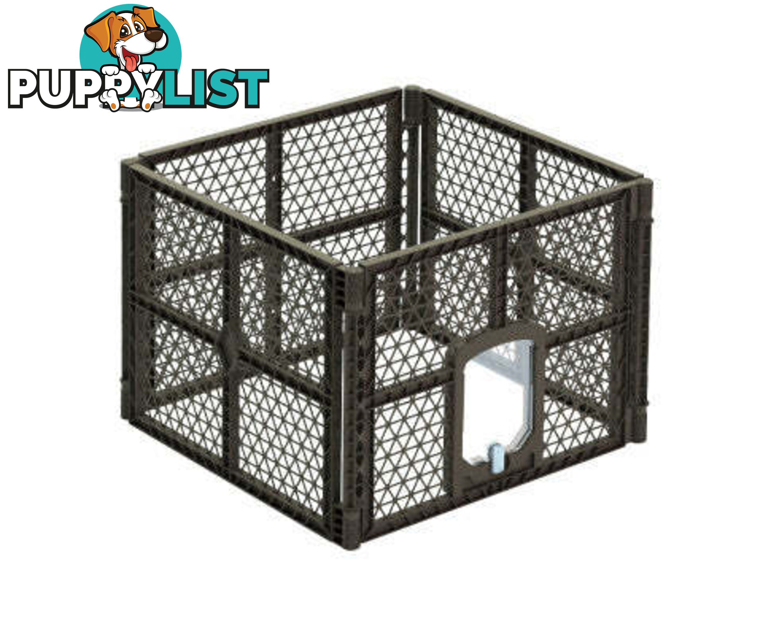 i.Pet Pet Dog Playpen Enclosure Panel Fence Puppy Cage Plastic Play Pen Foldable - PET-DOGPLAYPEN-PL-8-BR