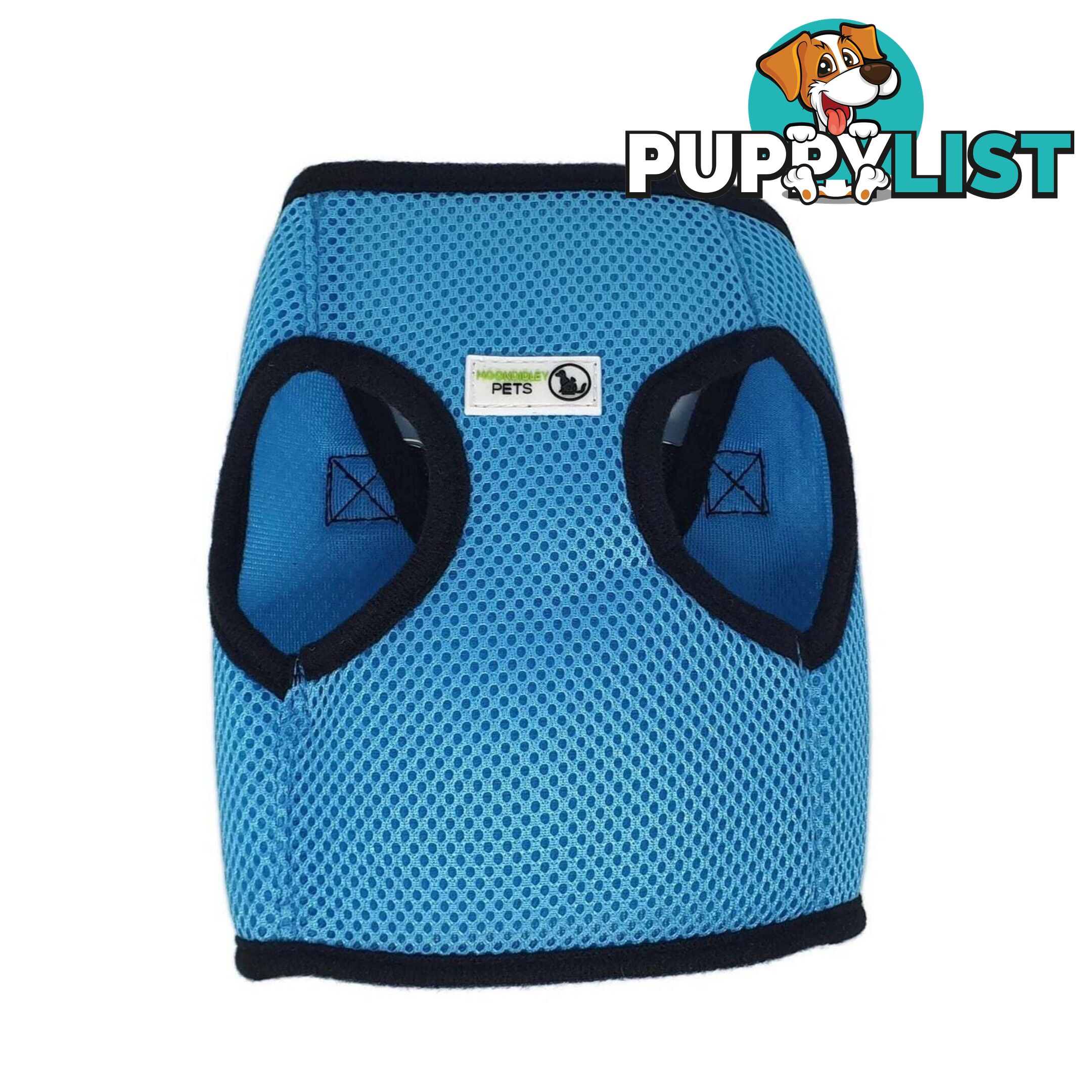 Doggie ID Vest Soft Air Mesh Personlised Embroidered - MDPIDVESSGRN
