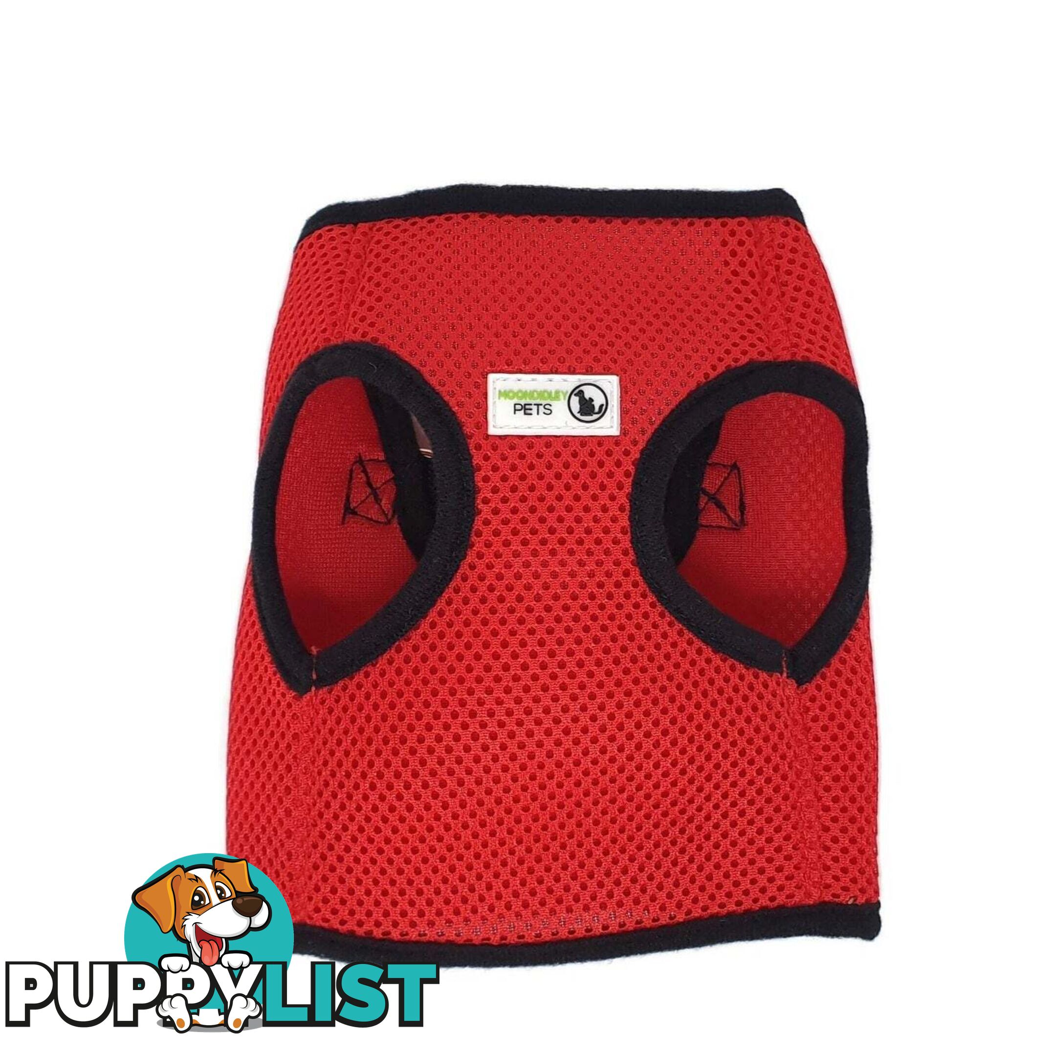 Doggie ID Vest Soft Air Mesh Personlised Embroidered - MDPIDVESSGRN