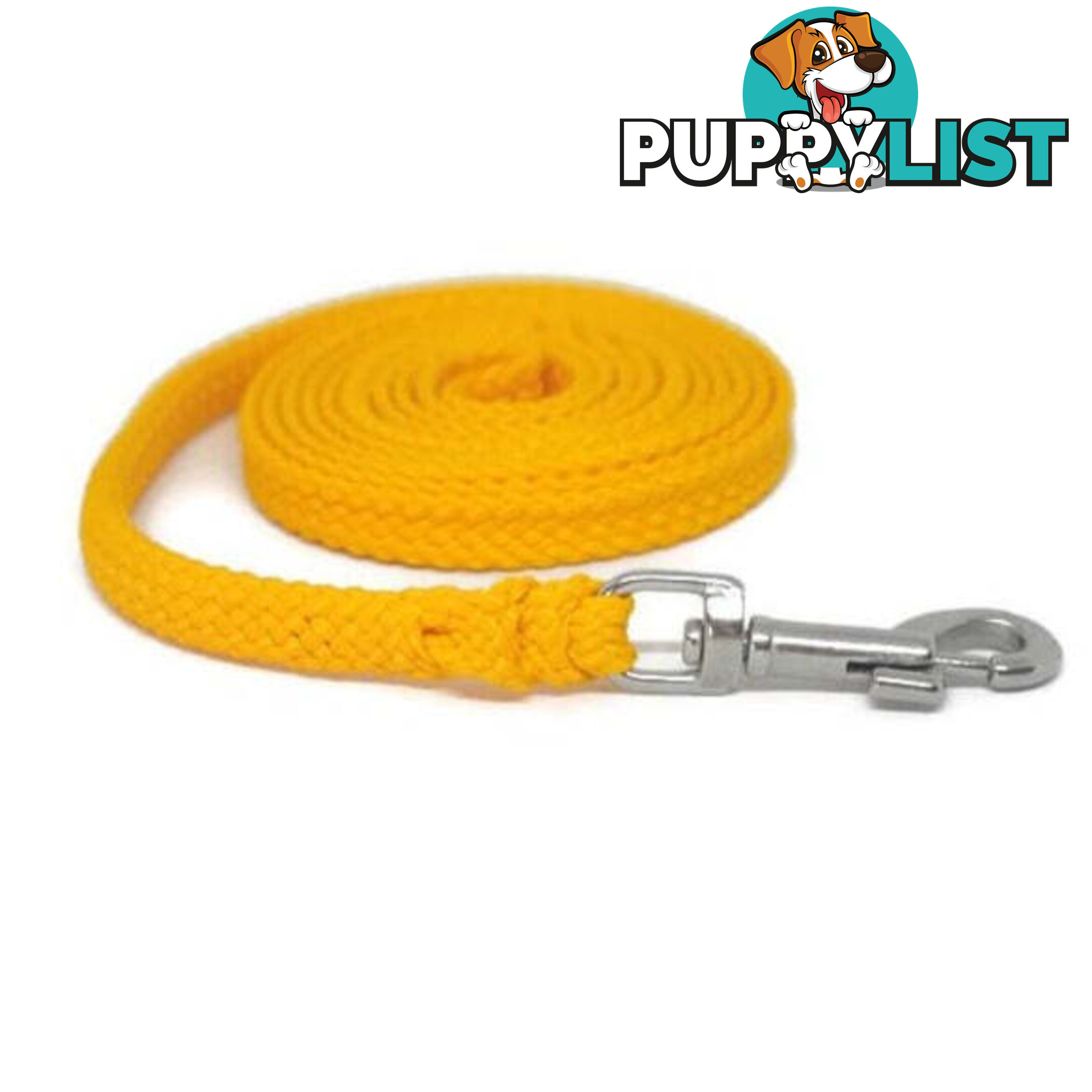 1.8m to 10m Long Dog Lead No Stitching Tough Yarnix 10mm Wide - YNXLD10-5-PUR-SS