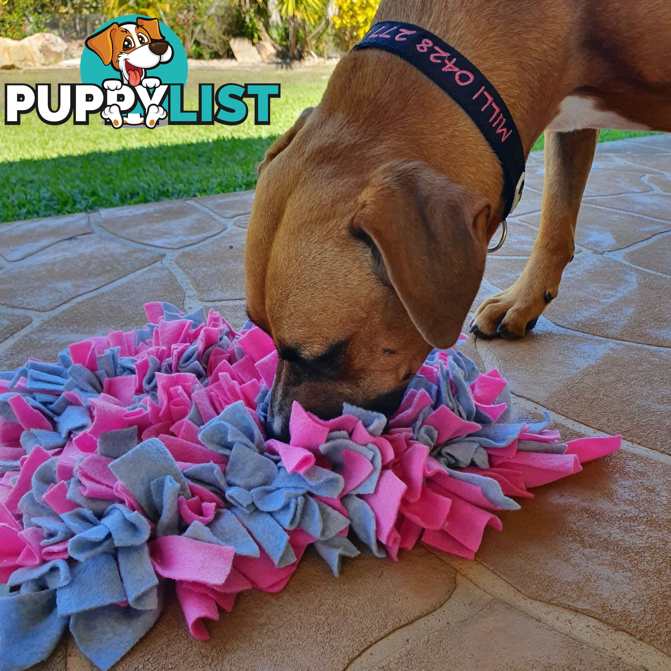 Snuffle Mats - Premium Heavy Duty Rubber Based - Pet Treat Play - Calms Anxiety - Slow Feeder - SNUFFLE-S-NABK