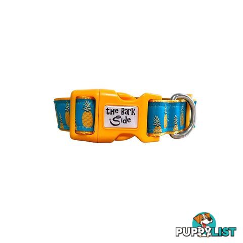 Pineapple Dog Collar - Hand Made by The Bark Side - TBSPIN2L