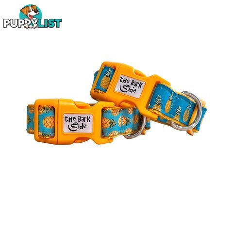 Pineapple Dog Collar - Hand Made by The Bark Side - TBSPIN2L