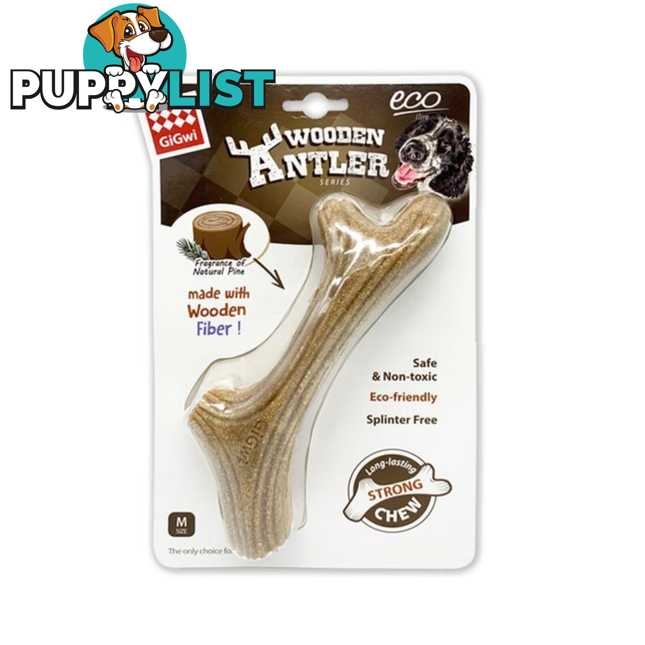 Dog Chew Wooden Antler Gigwi - WPS-DAG3310