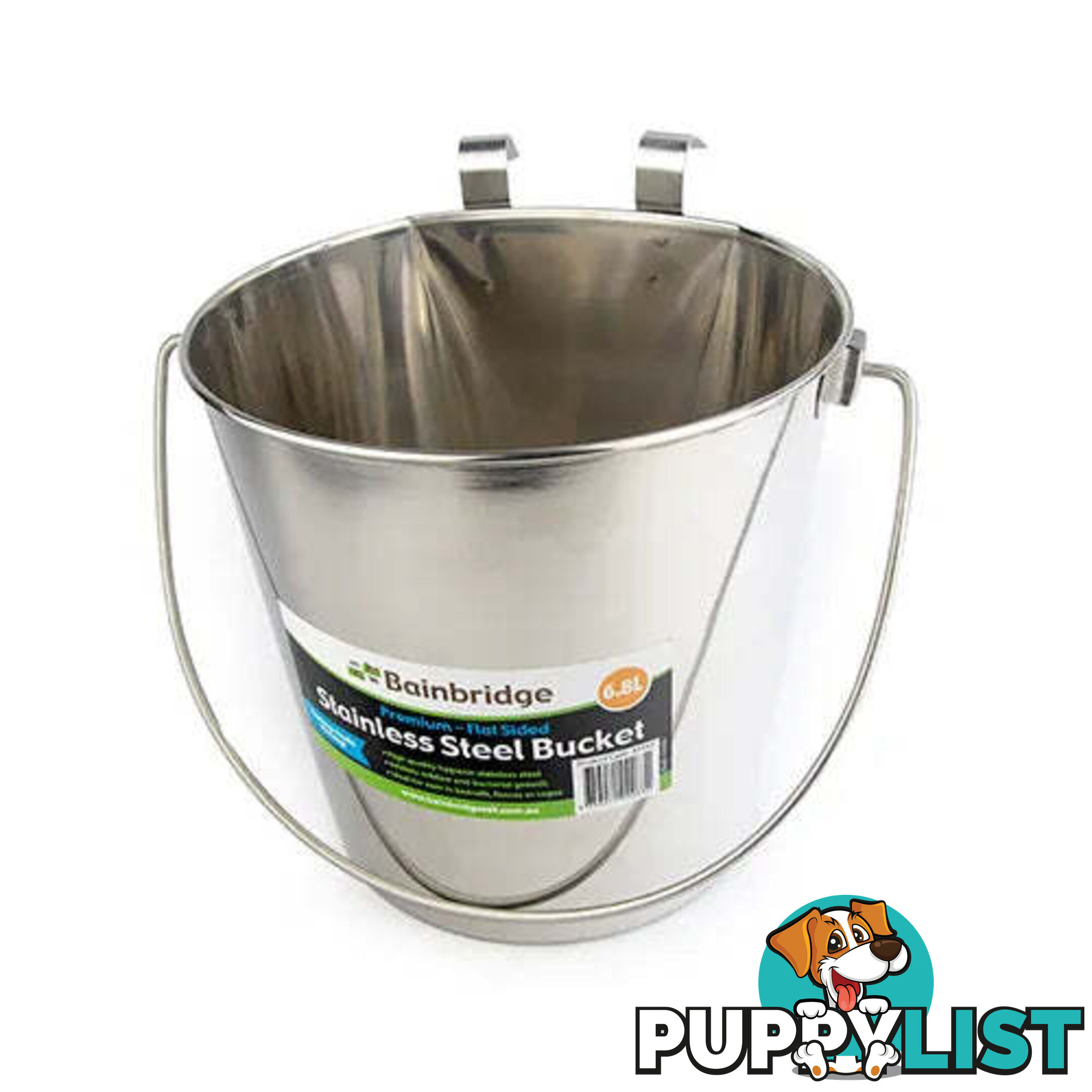 FLAT SIDED STAINLESS BUCKETS - BAINBRIDGE - BB-A3589