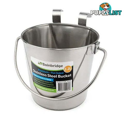 FLAT SIDED STAINLESS BUCKETS - BAINBRIDGE - BB-A3589
