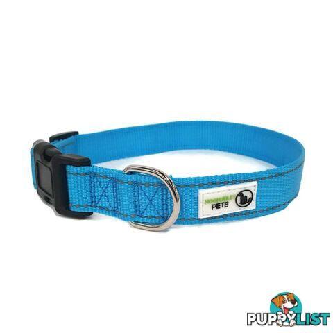 Nylon w/Reflective Stitching Dog Collar - Moondidley Pets - MDPCOLREFSTUR