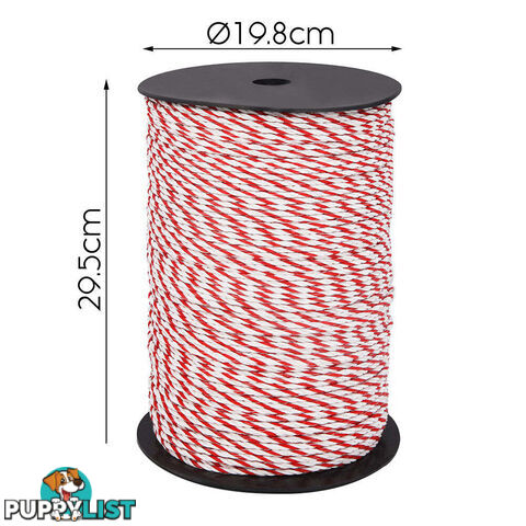 Giantz Electric Fence Poly Rope 2x 500M - FIK-ROPE-500MX2