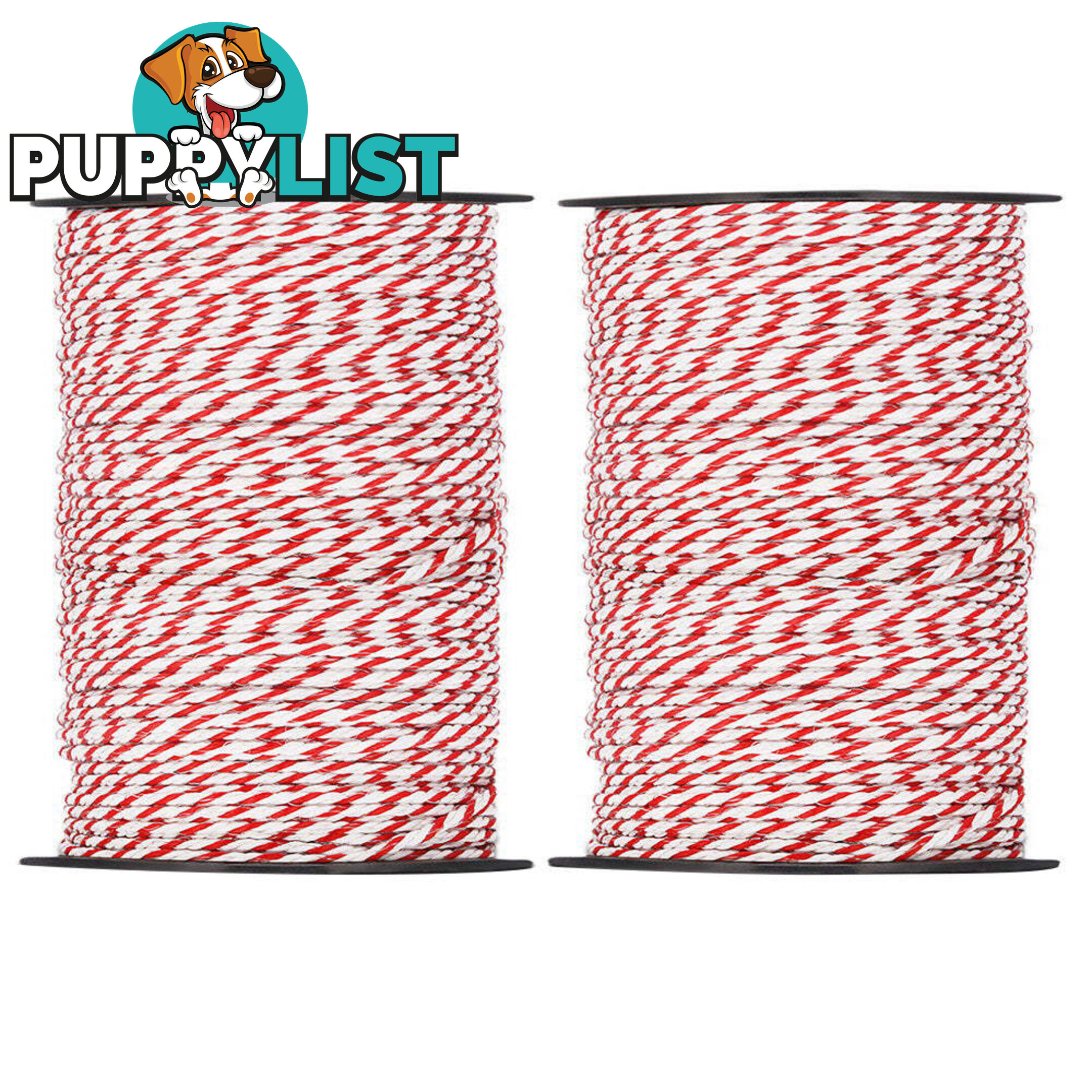 Giantz Electric Fence Poly Rope 2x 500M - FIK-ROPE-500MX2