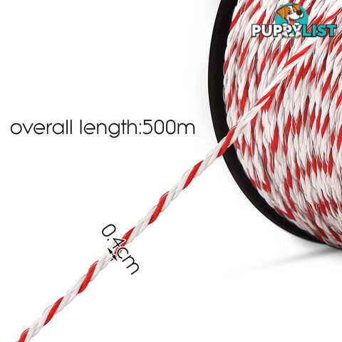 Giantz Electric Fence Poly Rope 2x 500M - FIK-ROPE-500MX2