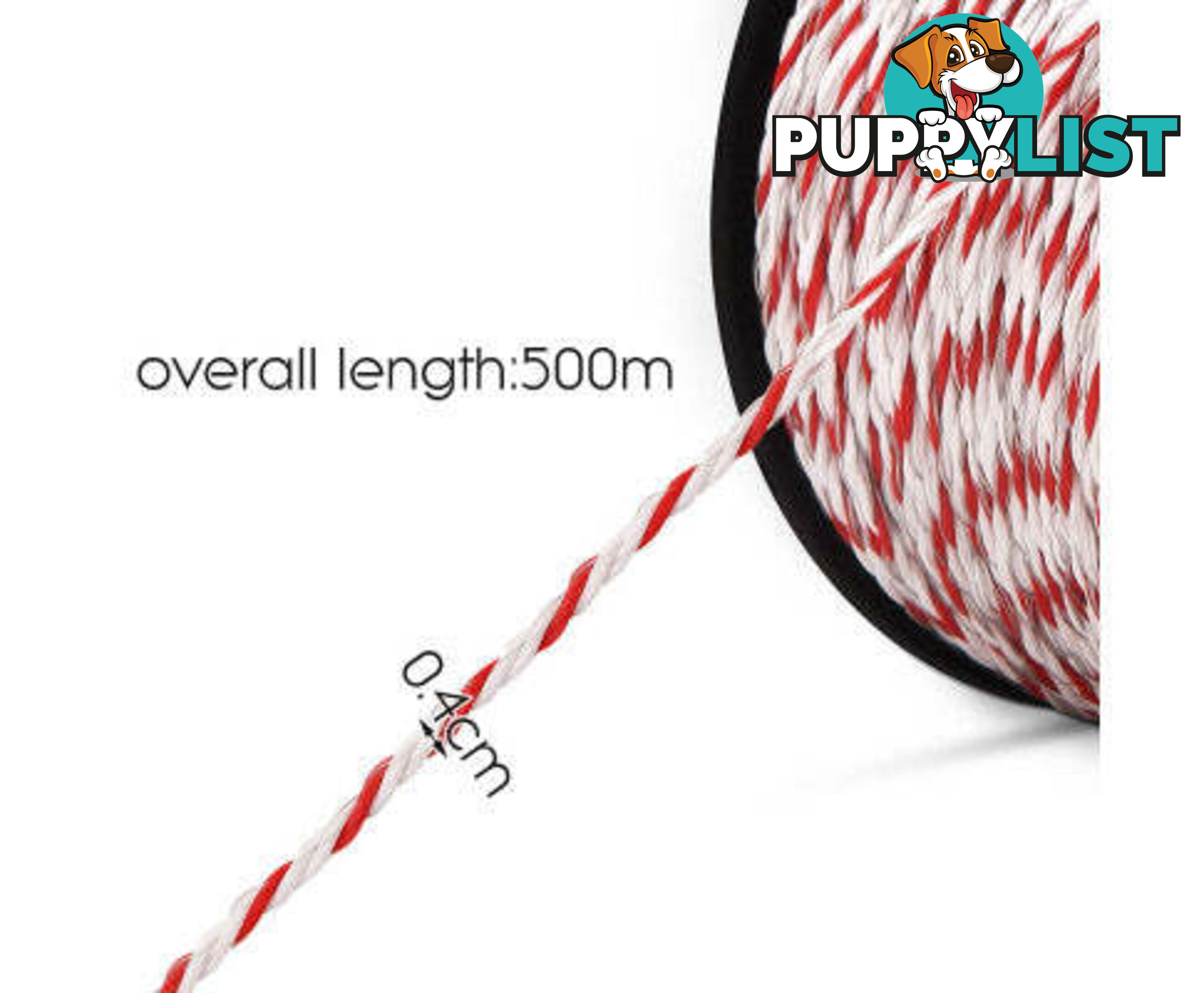 Giantz Electric Fence Poly Rope 2x 500M - FIK-ROPE-500MX2