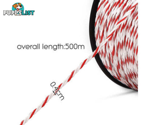 Giantz Electric Fence Poly Rope 2x 500M - FIK-ROPE-500MX2