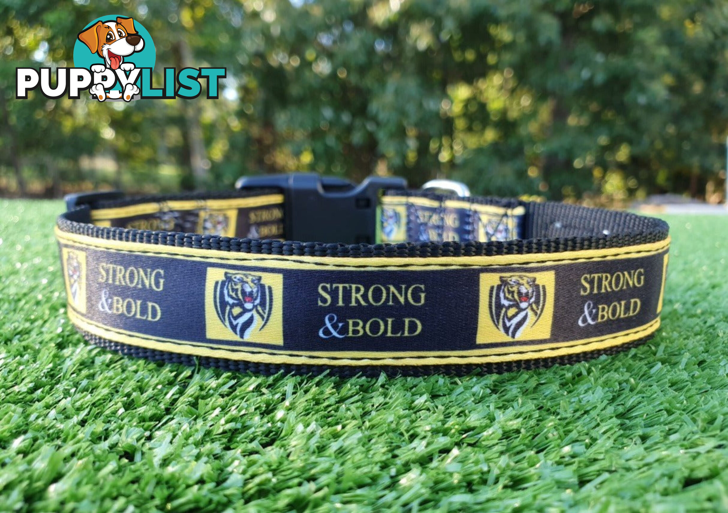 AFL Dog Collars, Footy - Aussie Rules - Moondidley Pets - MDPCOLAFLMGC
