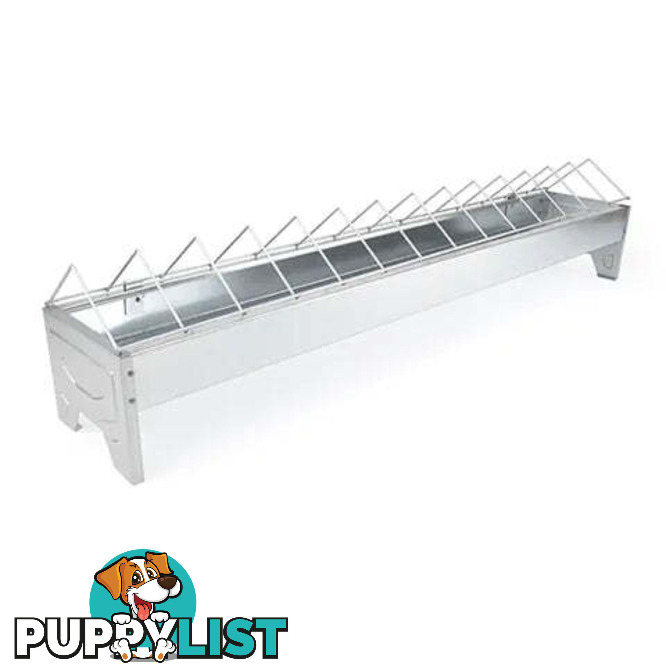POULTRY GALVANISED FEED TROUGH - BAINBRIDGE - BB-A8071