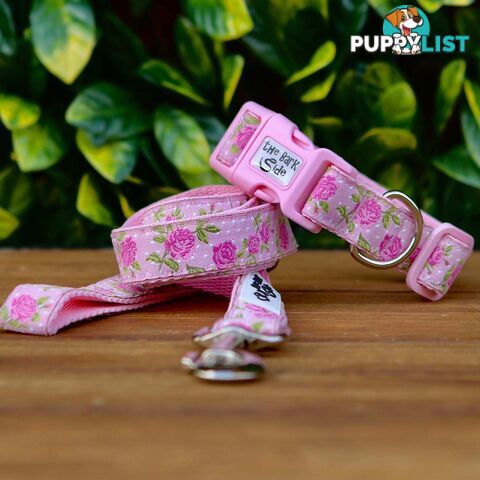 Rose Dog Lead / Dog Leash - Hand Made by The Bark Side - TBSLDROSPNK201.2