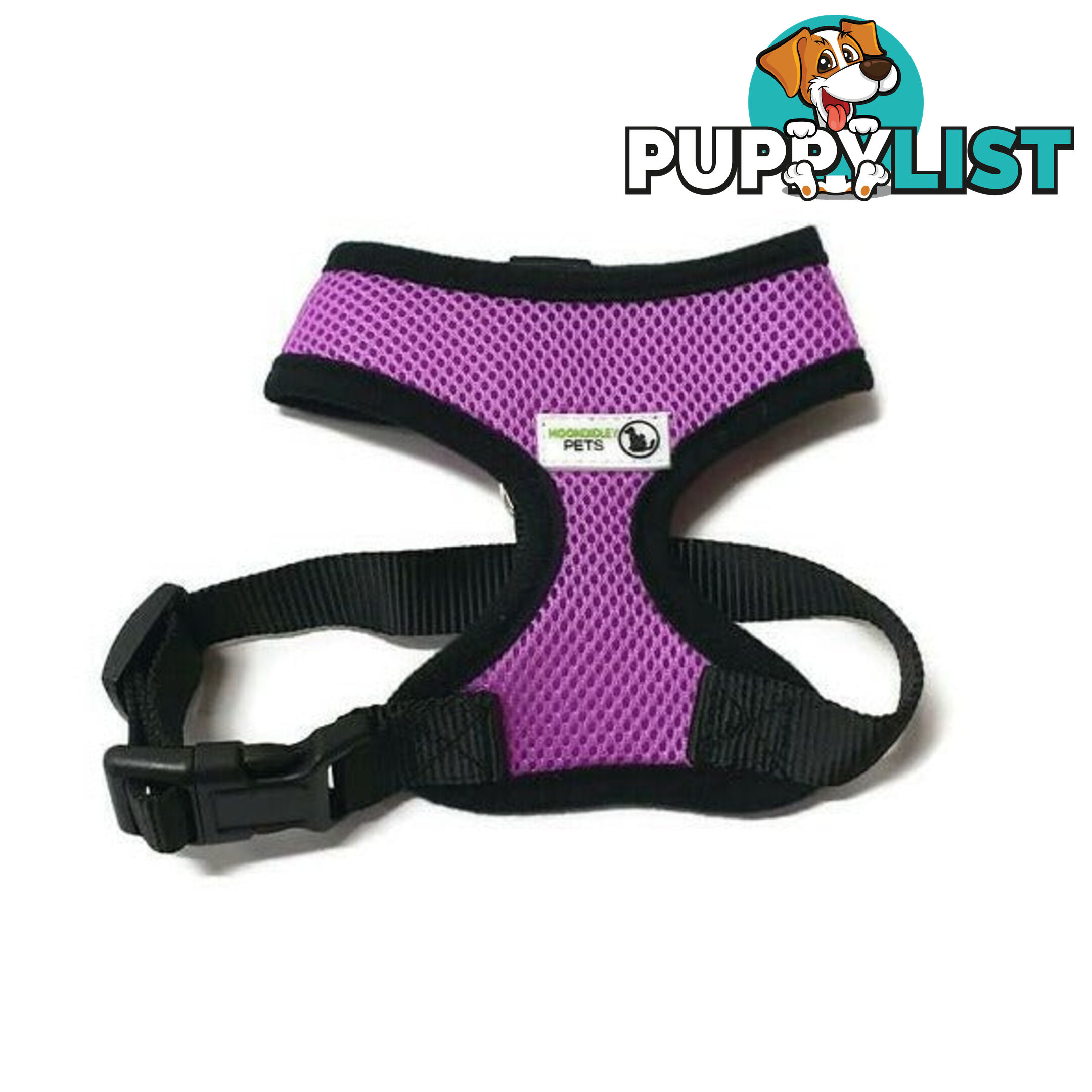 Pet Harness Soft Air Mesh Padded Adjustable  - Moondidley Pets - MDPHARMESSPUR