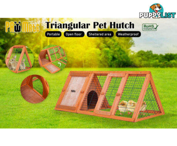 Paw Mat Rabbit Hutch/Chicken Coop -Triangle Cage Run - V274-PET-RH1480S