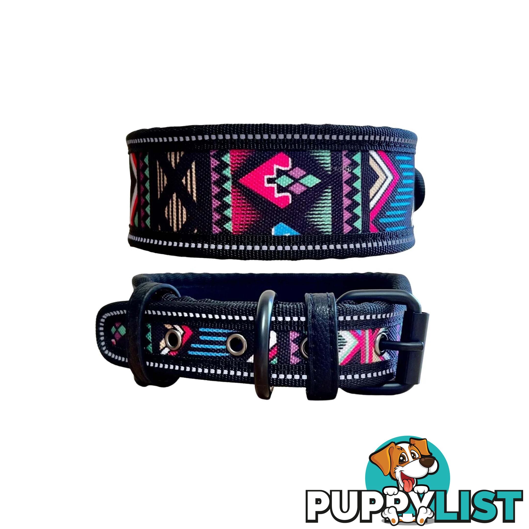 Thick Neoprene Dog Collar - Hand Made by The Bark Side - TBSNEOSMLCAM