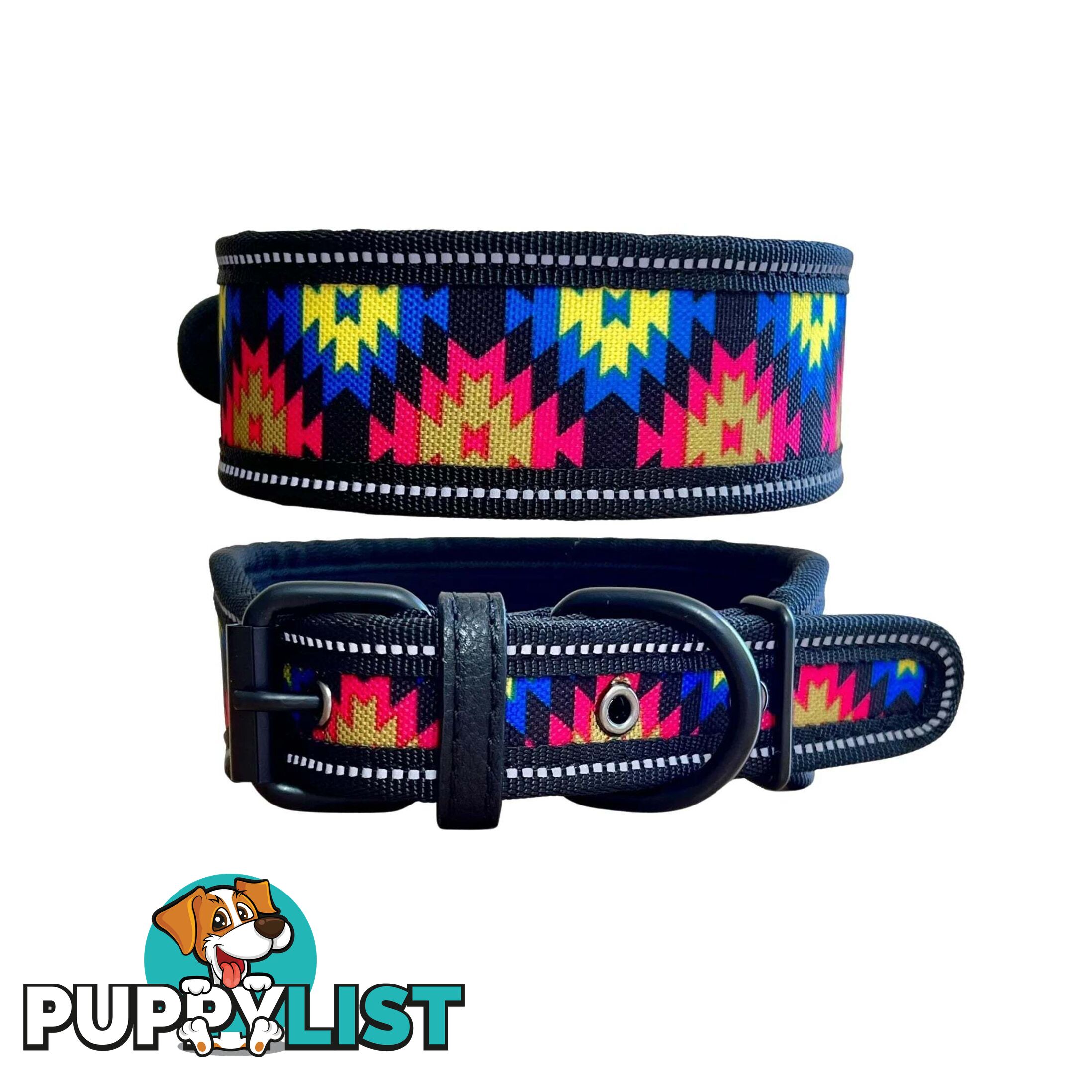 Thick Neoprene Dog Collar - Hand Made by The Bark Side - TBSNEOSMLCAM