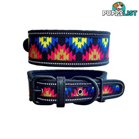 Thick Neoprene Dog Collar - Hand Made by The Bark Side - TBSNEOSMLCAM