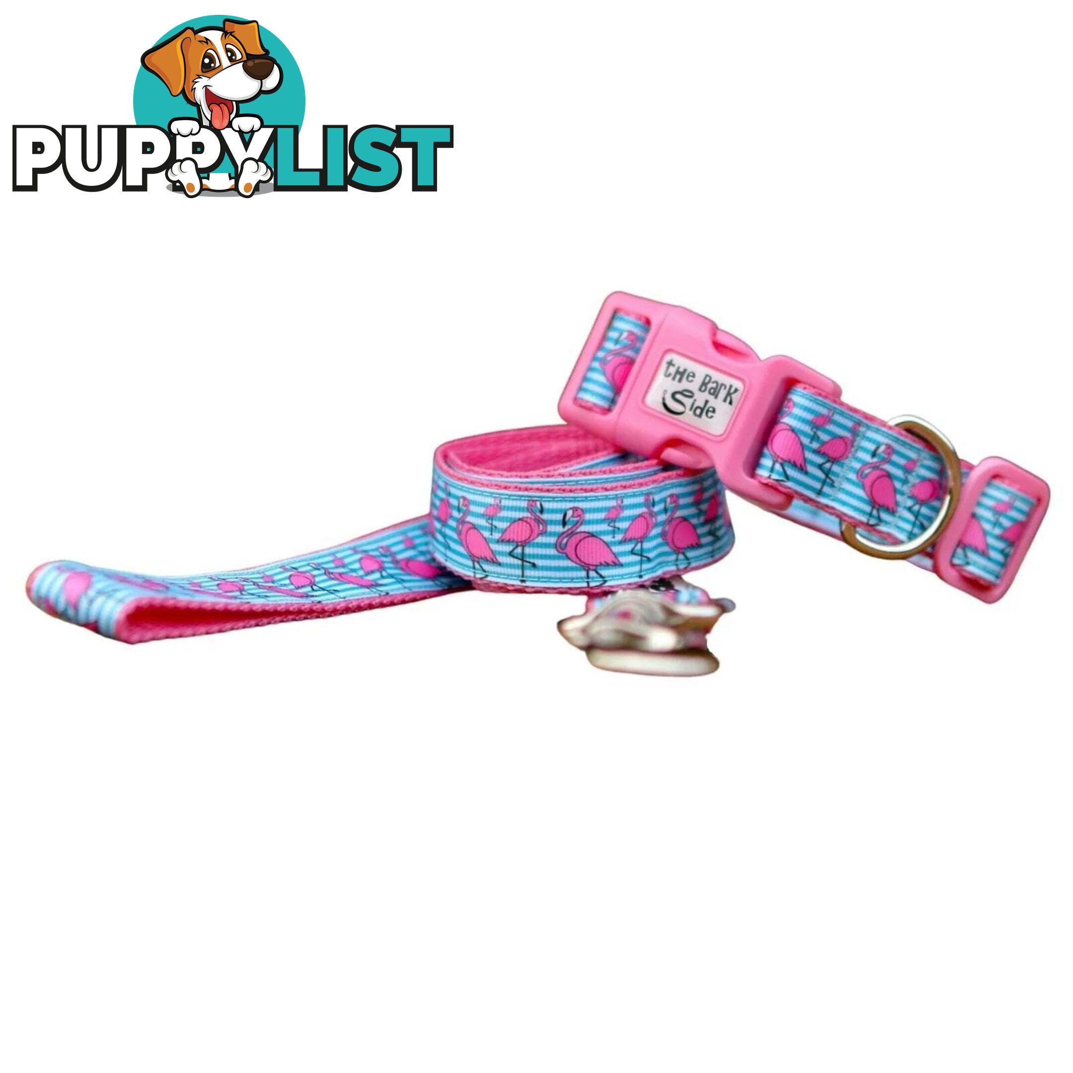 Flamingo Dog Lead / Dog Leash - Hand Made by The Bark Side - TBSLDFLA251.2