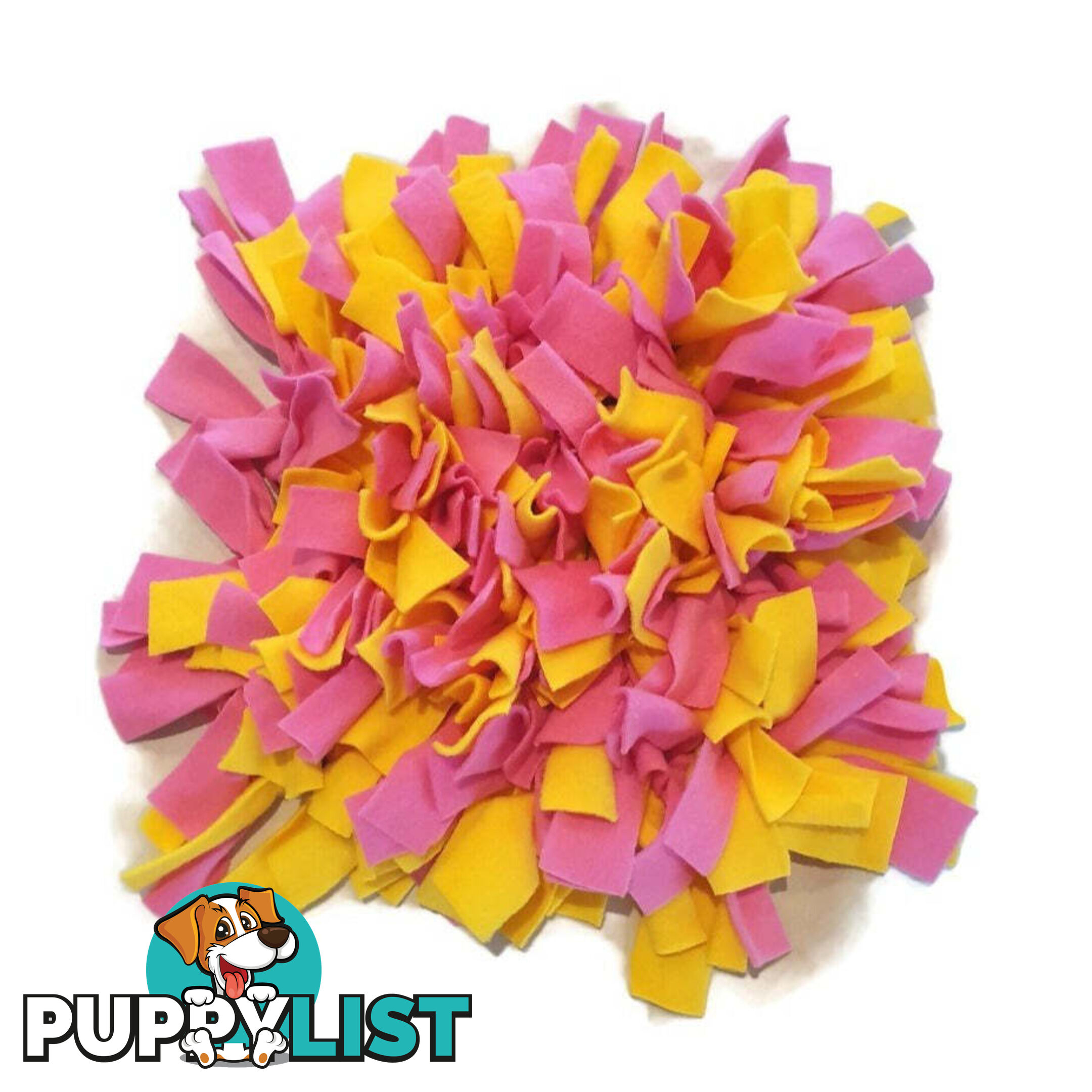 Snuffle Mats - Premium Heavy Duty Rubber Based - Pet Treat Play - Calms Anxiety - Slow Feeder - SNUFSPNKBLK